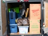Supplies packed in Truck